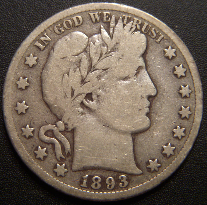 1893-S Barber Half Dollar - Very Good