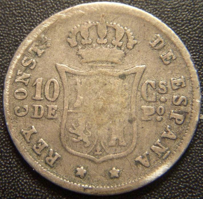 1885 10 Centimos - Spain / Philippines