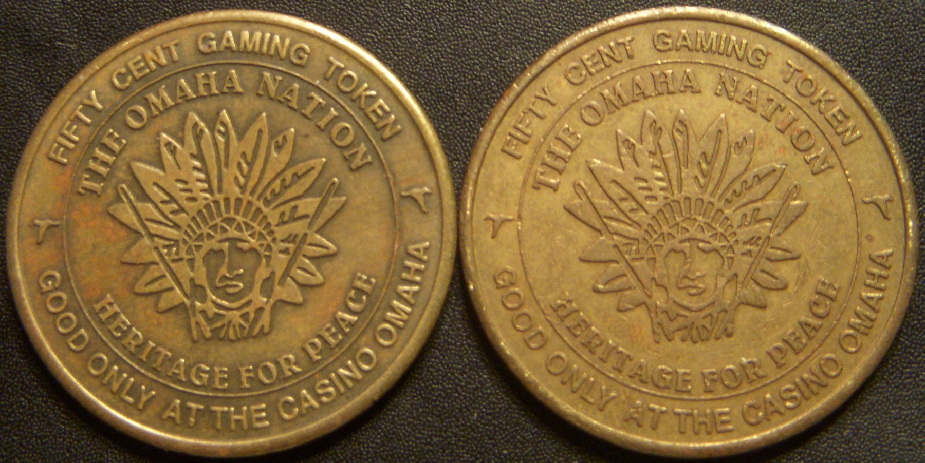 50 Cents Gaming Token - Omaha Nation, IA