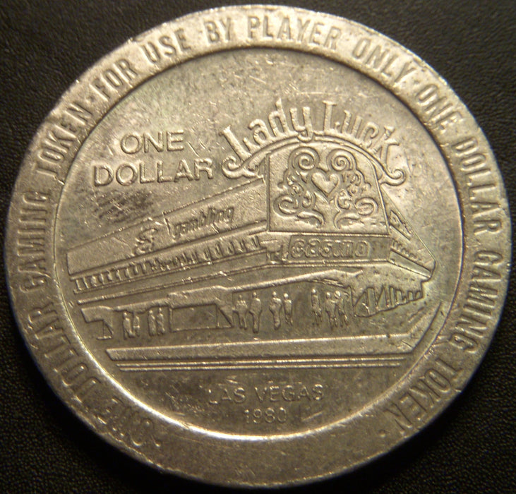 1980 $1 Gaming Token - Lucky Lady Las Vegas, NV