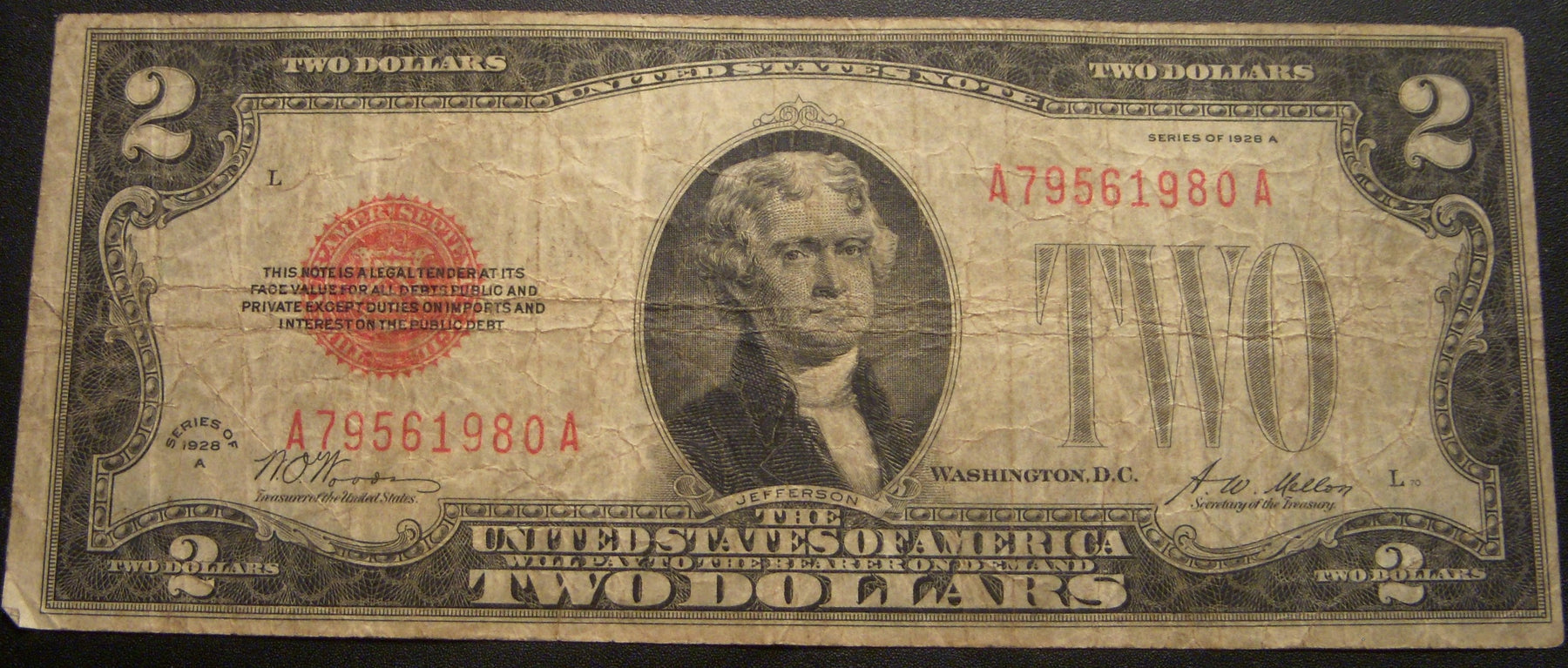1928A $2 United States Note - FR# 1502