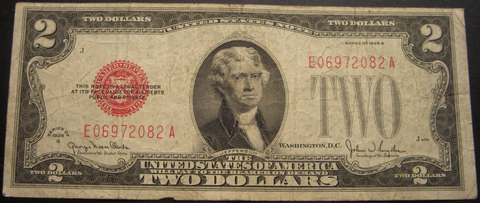 1928G $2 United States Note - FR# 1508