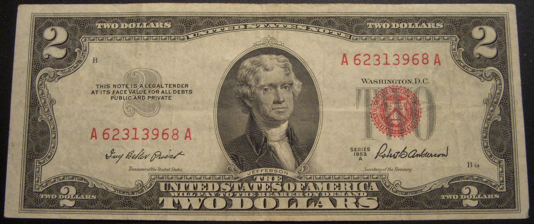 1953A $2 United States Note - FR# 1510