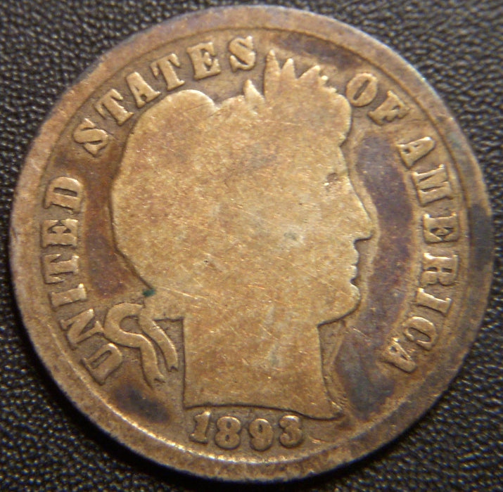 1893 Barber Dime - Good