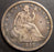 1842 Seated Half Dollar - Very Good