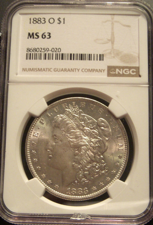 1883-O Morgan Dollar - NGC MS 63