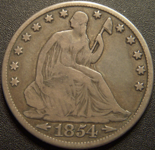 1854-O Seated Half Dollar - Very Good