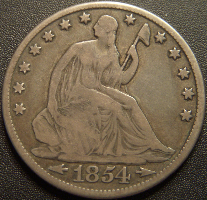 1854-O Seated Half Dollar - Very Good