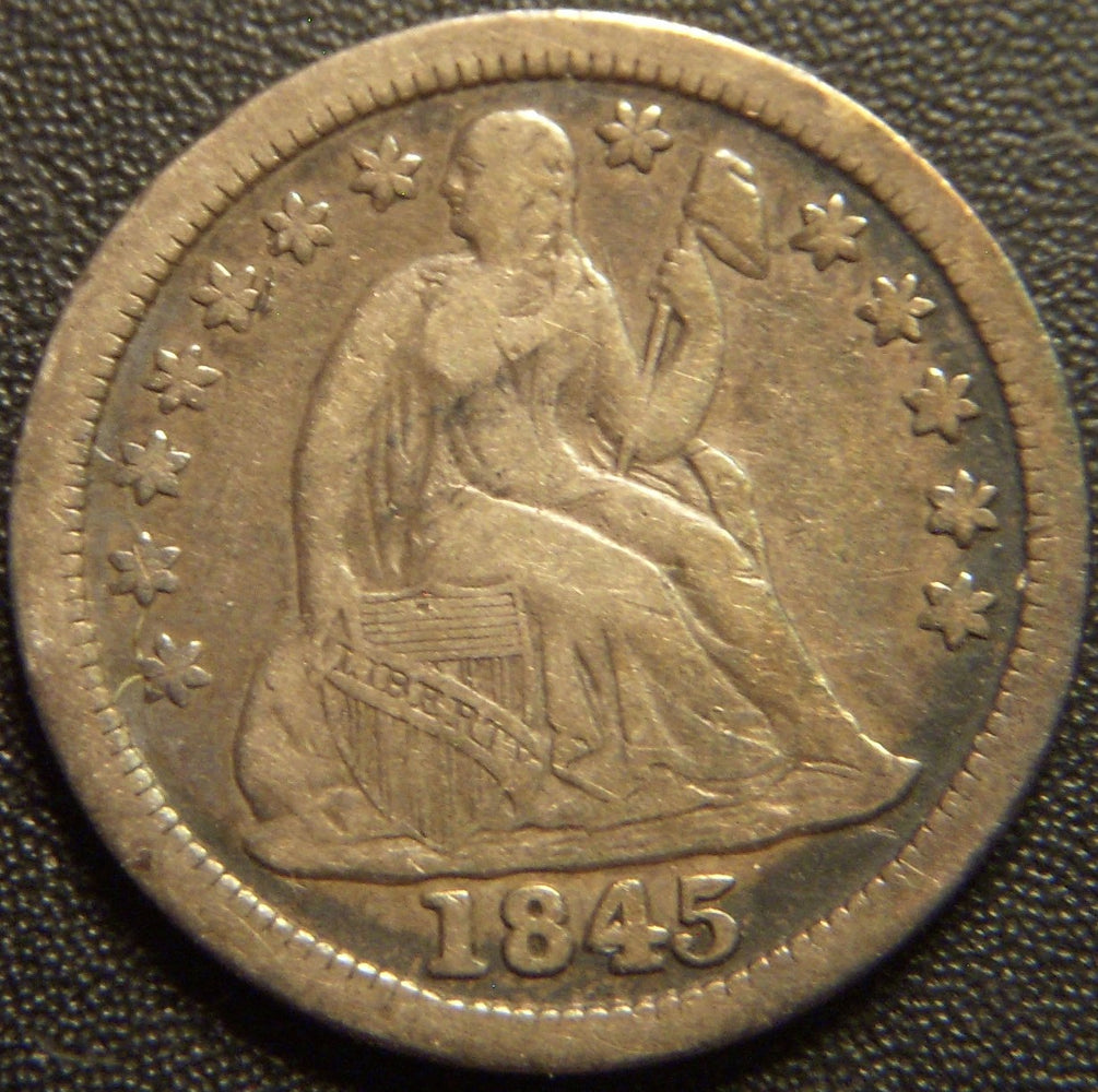 1845 Seated Dime - Fine