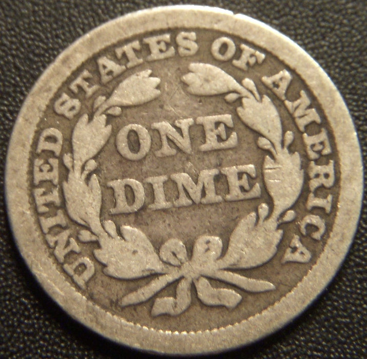 1848 Seated Dime - Good