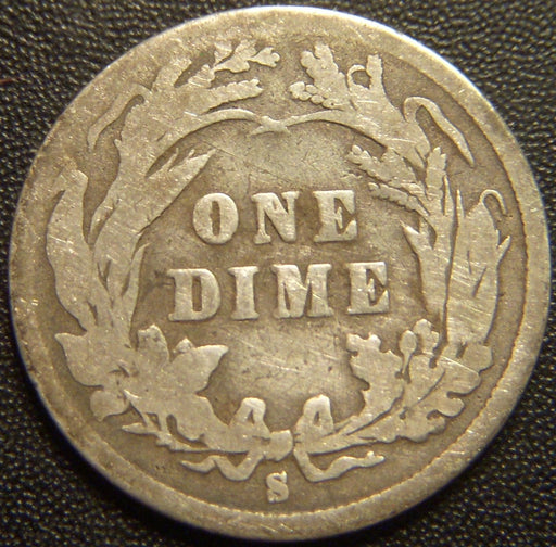 1892-S Barber Dime - Good