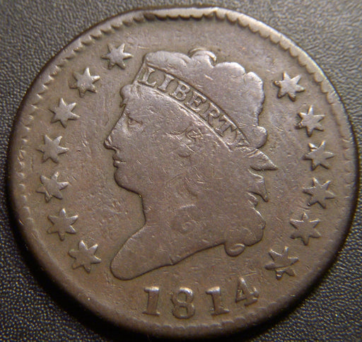 1814 Large Cent - Crosslet 4 Very Good