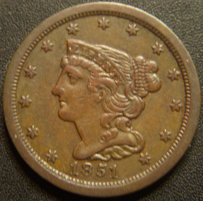 1851 Half Cent - Extra Fine