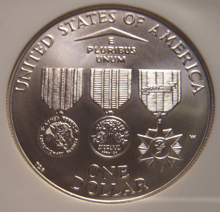 1994-W Vietnam Memorial Silver Dollar - NGC MS69