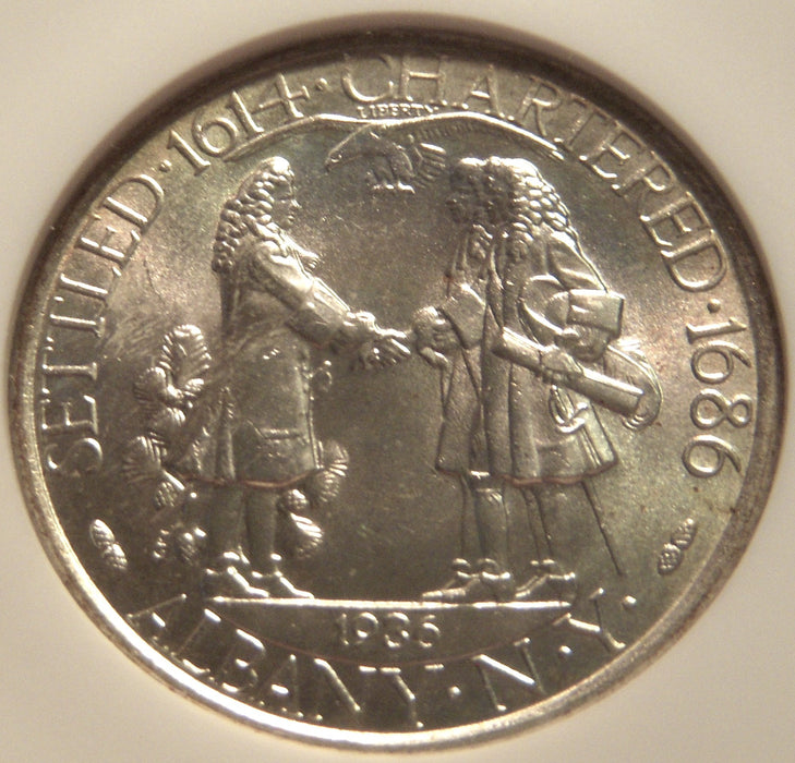 1936 Albany Commemorative Half Dollar - NGC MS65