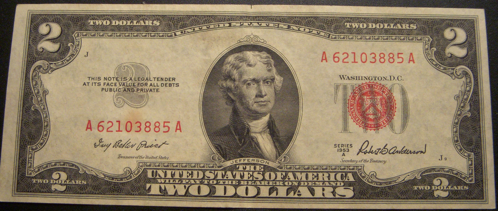 1953A $2 United States Note - FR# 1510