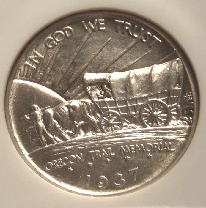 1937-D Oregon Commemorative Half Dollar - NGC MS64