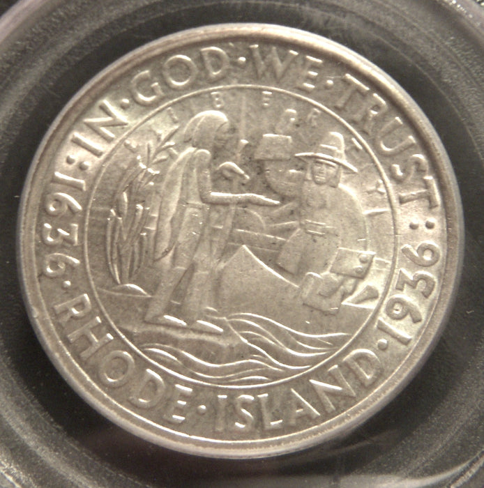 1936 Rhode Island Commemorative Half Dollar - PCGS MS63