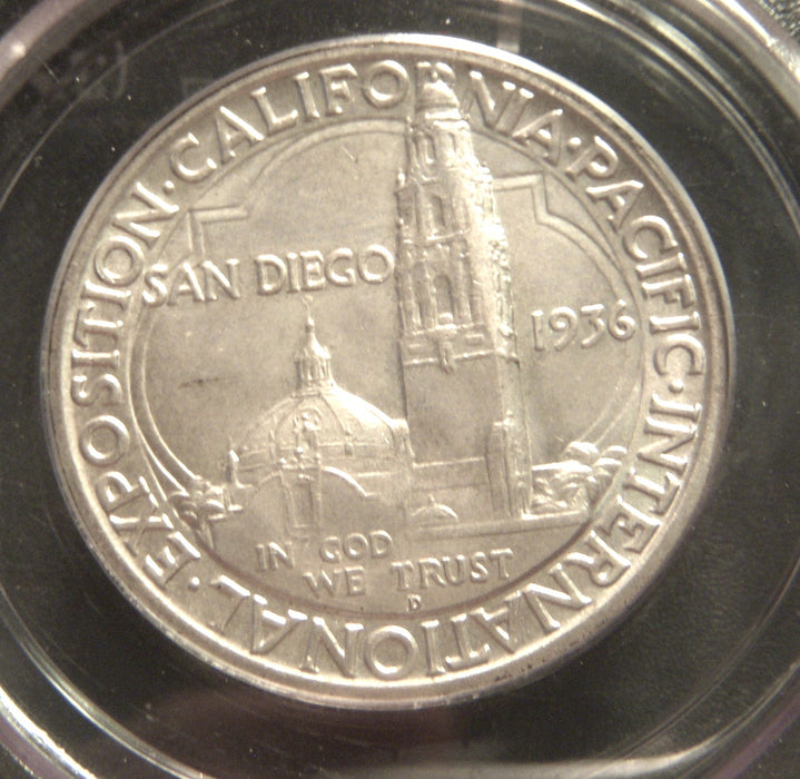 1936-D San Diego Commemorative Half Dollar - PCGS MS64