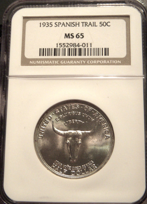 1935 Spanish Trail Commemorative Half Dollar - NGC MS65