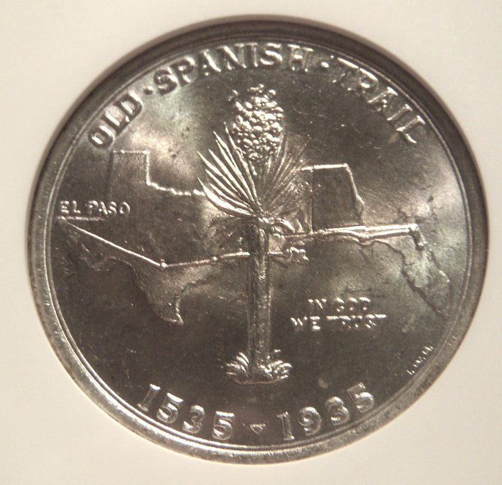 1935 Spanish Trail Commemorative Half Dollar - NGC MS65