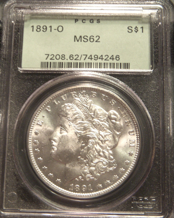 1891-O Morgan Dollar - PCGS MS62