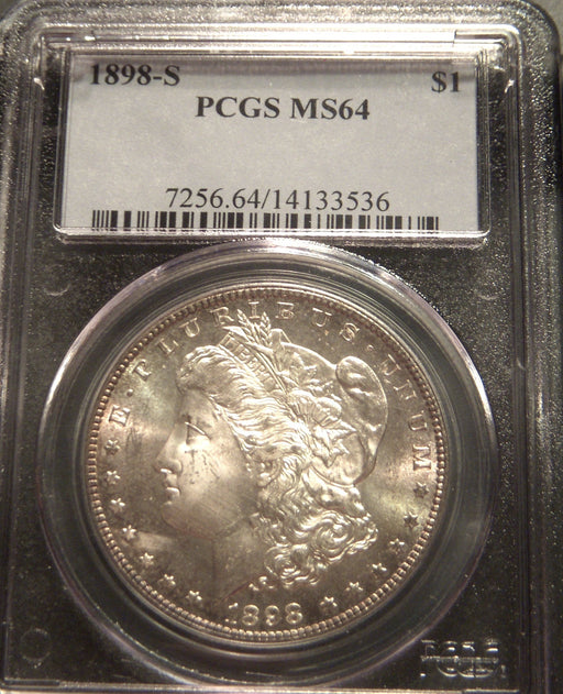 1898-S Morgan Dollar - PCGS MS64