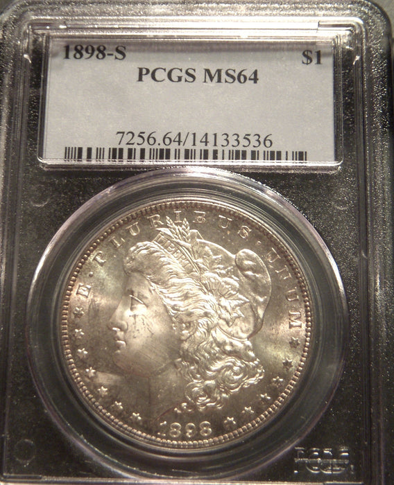 1898-S Morgan Dollar - PCGS MS64