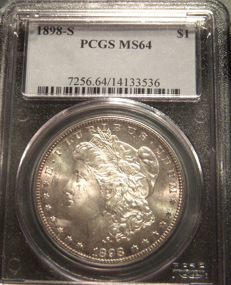 1898-S Morgan Dollar - PCGS MS64