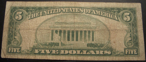 1928 $5 United States Note - FR# 1525