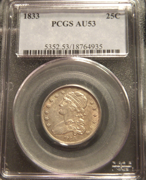 1833 Bust Quarter - PCGS AU53