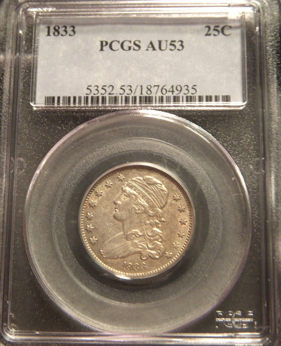 1833 Bust Quarter - PCGS AU53