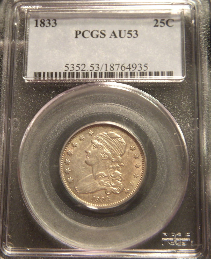 1833 Bust Quarter - PCGS AU53