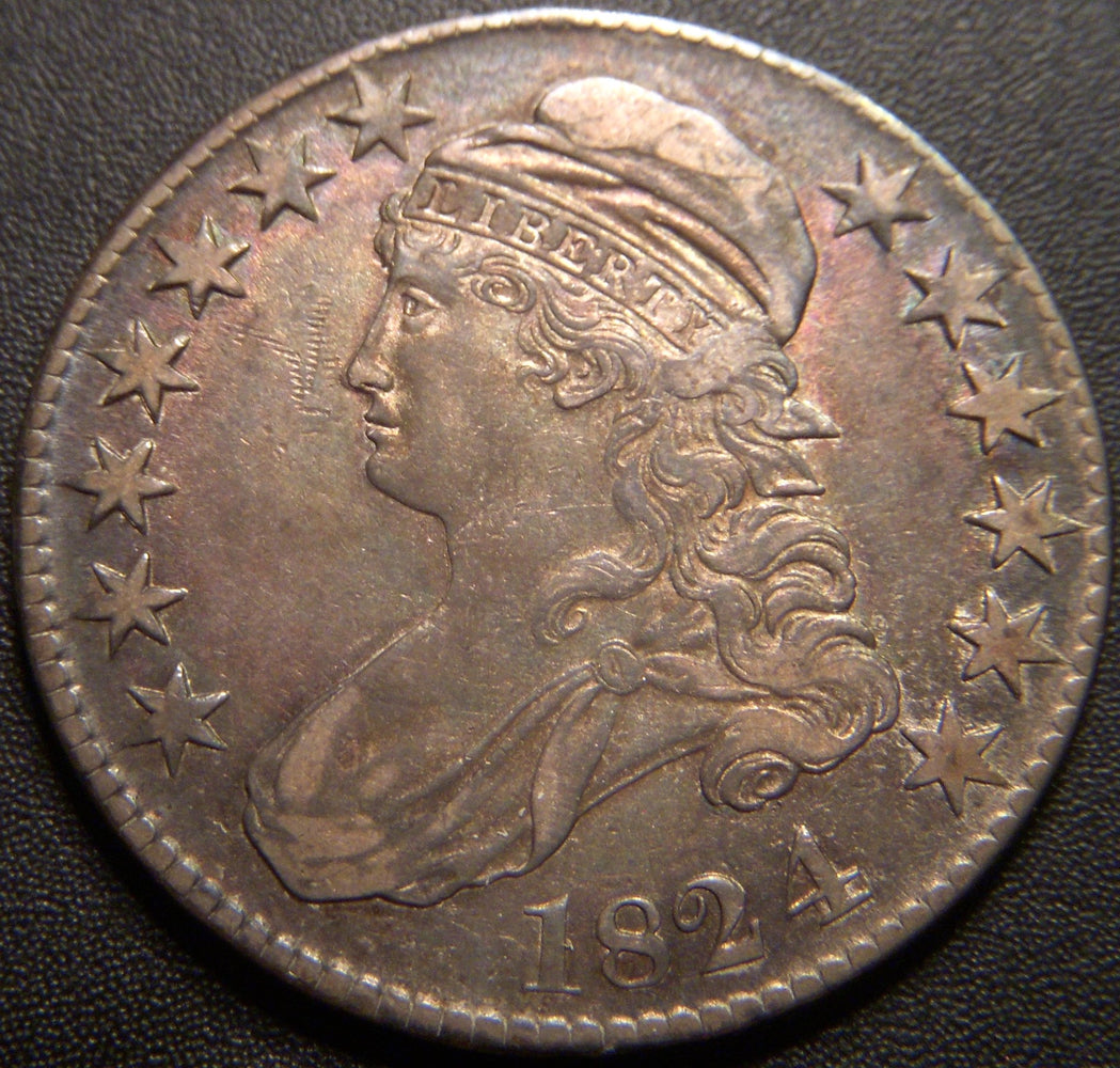 1824 Bust Half Dollar - AU