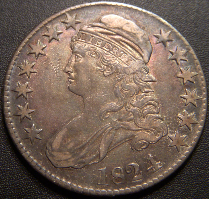 1824 Bust Half Dollar - AU