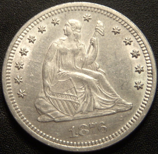 1876 Seated Quarter - AU