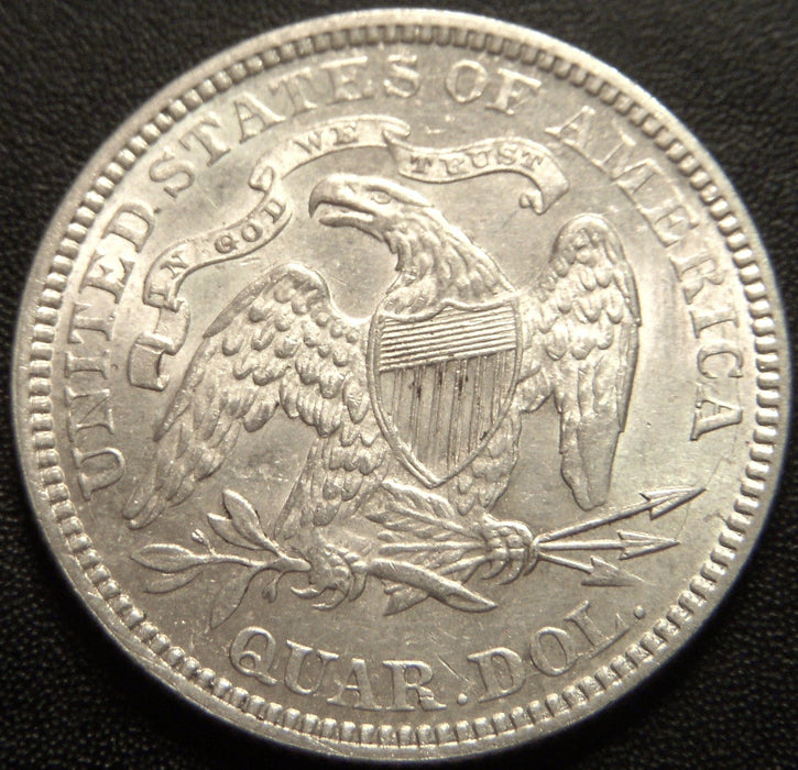 1876 Seated Quarter - AU