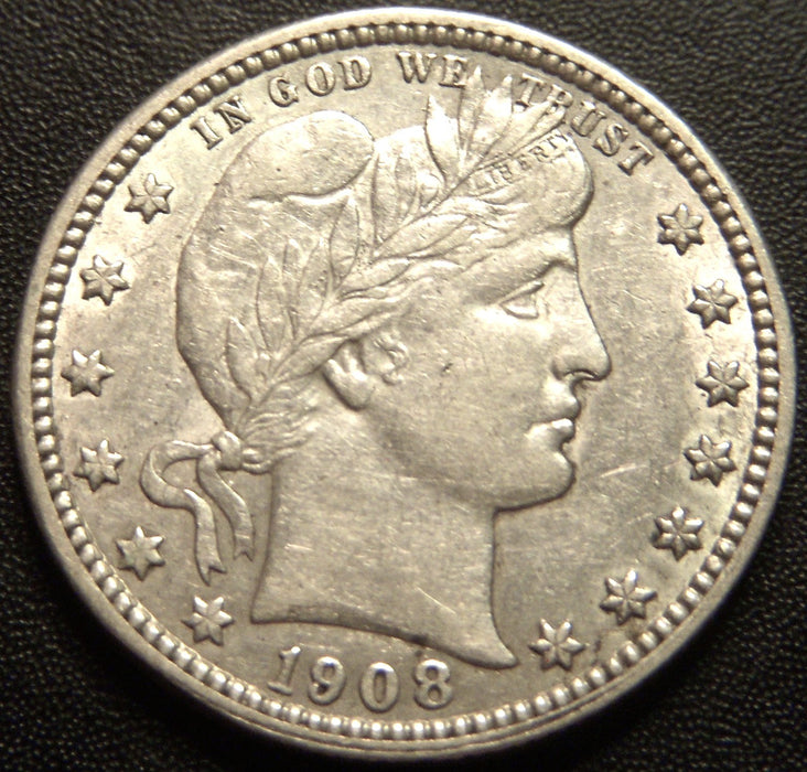 1908-O Barber Quarter - Extra Fine