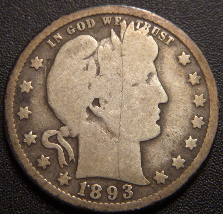 1893-O Barber Quarter - Good
