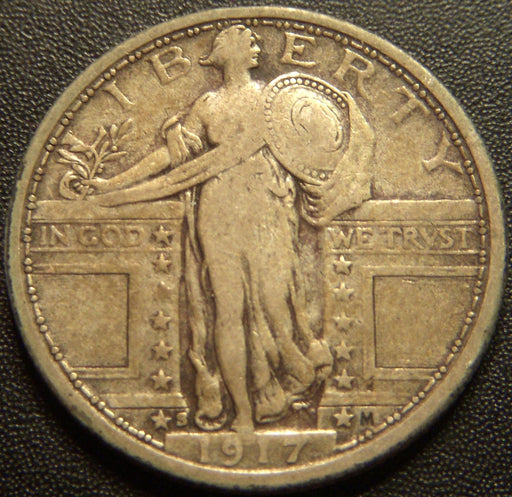 1917-S T1 Standing Quarter - Fine