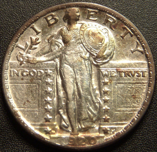 1920-D Standing Quarter - EF/AU