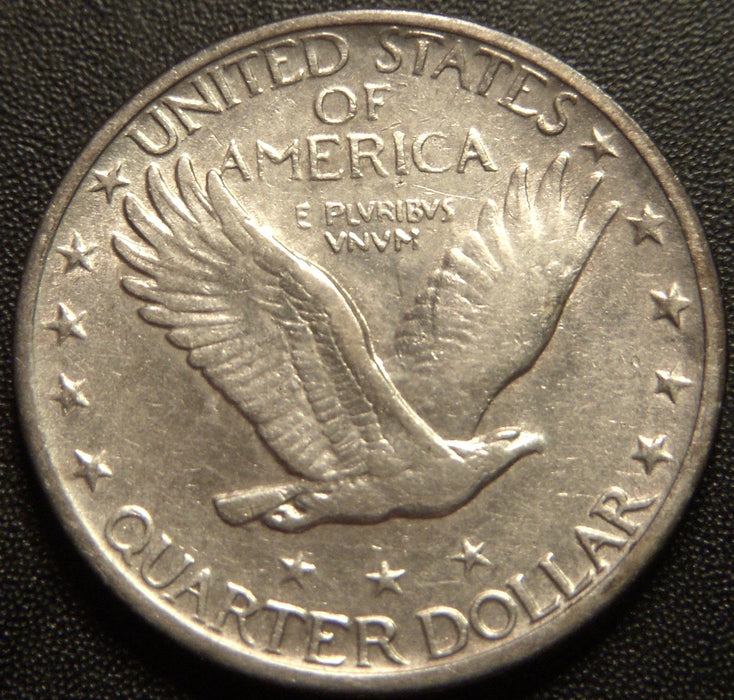 1920-D Standing Quarter - EF/AU