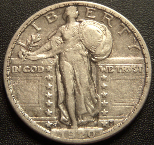 1920-S Standing Quarter - Extra Fine