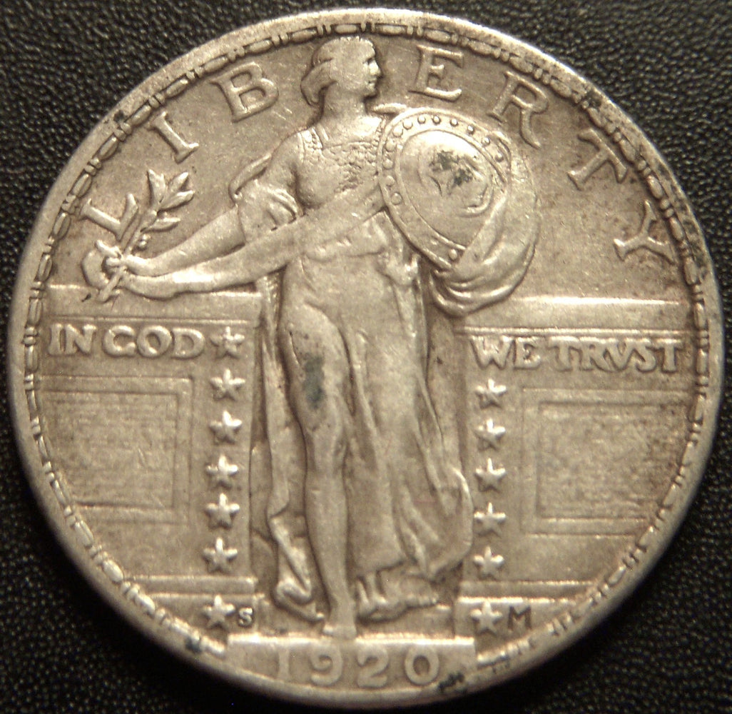 1920-S Standing Quarter - Extra Fine