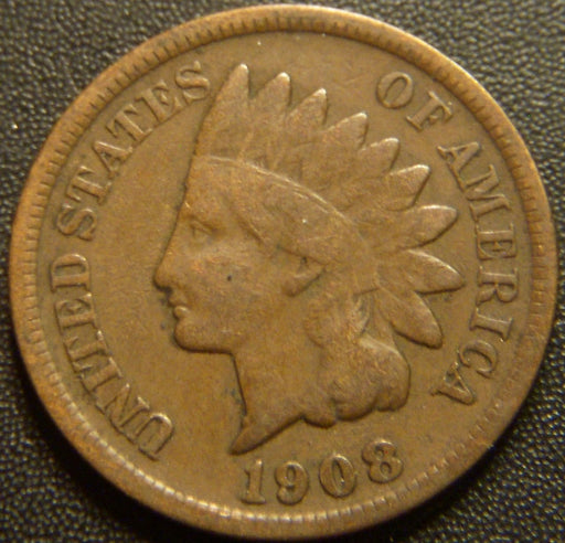 1908-S Indian Head Cent - Very Good