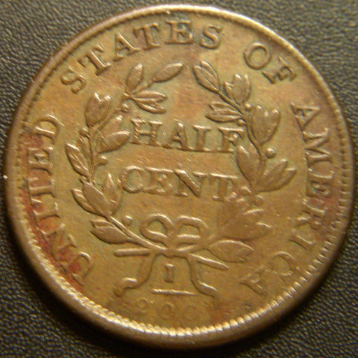 1806 Half Cent - L6S Fine