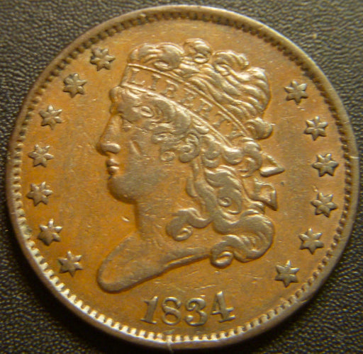 1834 Half Cent - Extra Fine