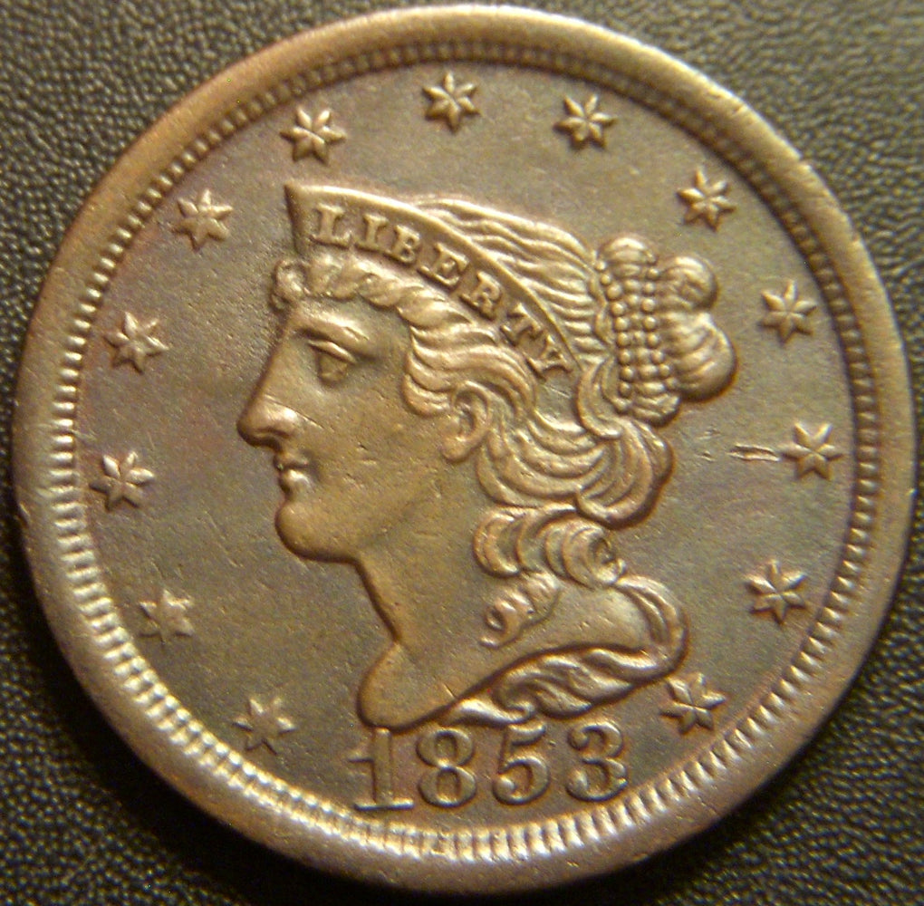 1853 Half Cent - AU
