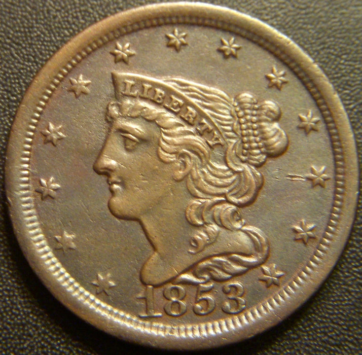 1853 Half Cent - AU