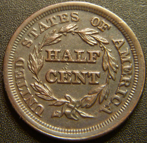 1853 Half Cent - AU